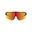 Óculos de Sol de Ciclismo INDIGO SUN Fosco Preto-Vermelho-Laranja