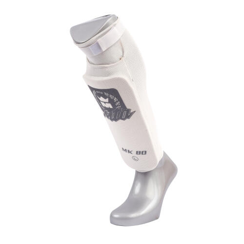 MONTANA Protège tibias coton MK80 blanc L