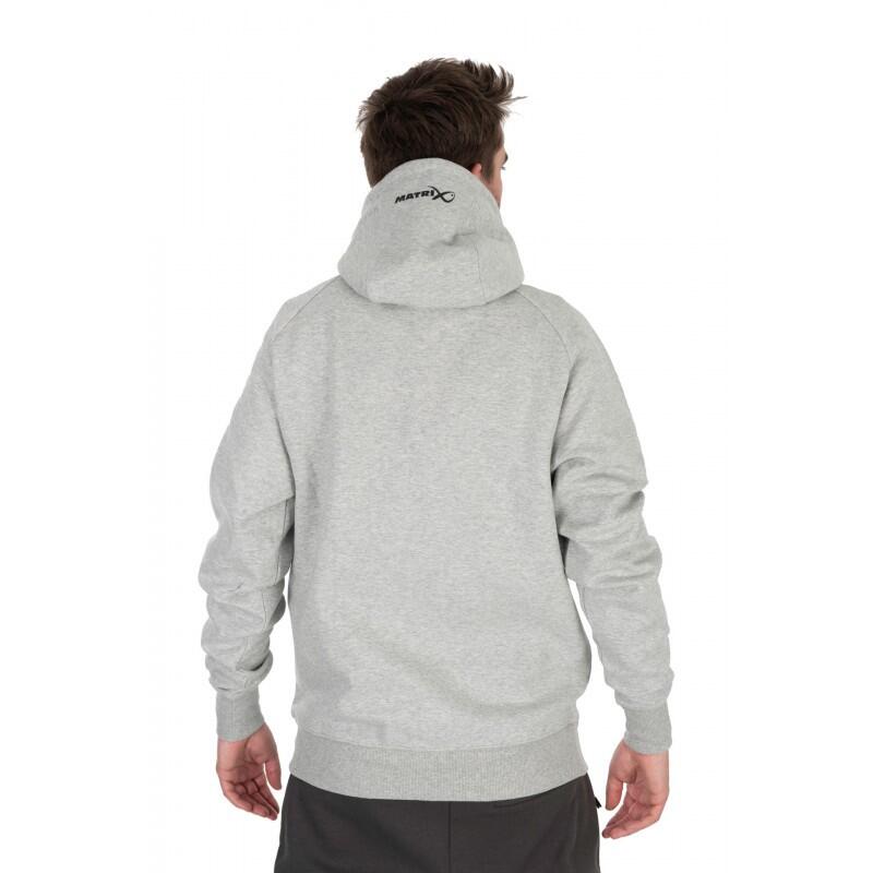 Matrix Full Zip Hoody Marl Grey / Lime (Black Edition) Small 6/6