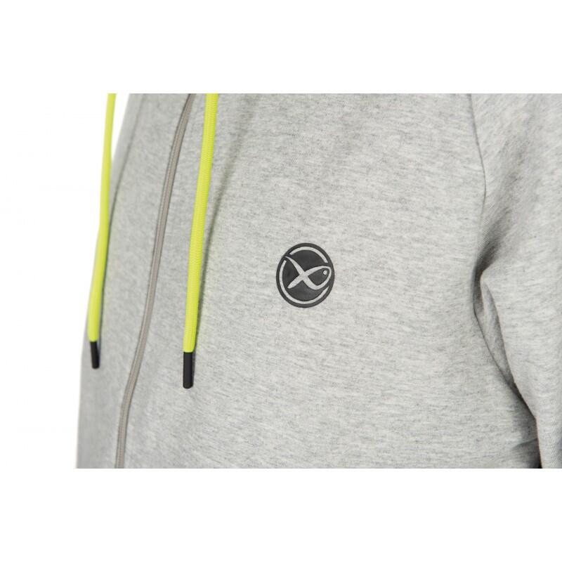 Matrix Full Zip Hoody Marl Grey / Lime (Black Edition) Small 5/6