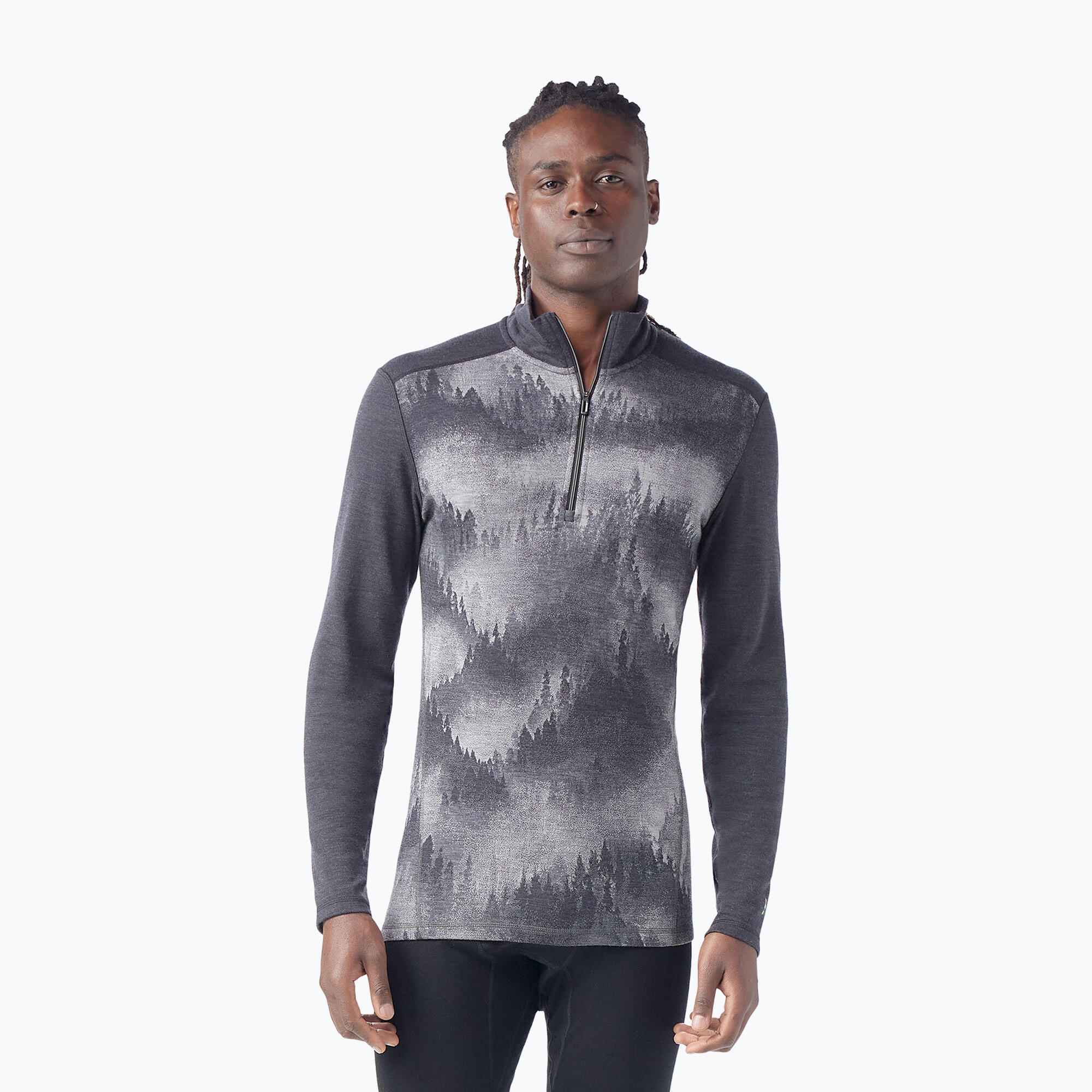 Smartwool Classic Thermische Merino Basislaag 1/4 Rits Boxed Heren Sweatshirt 3/4