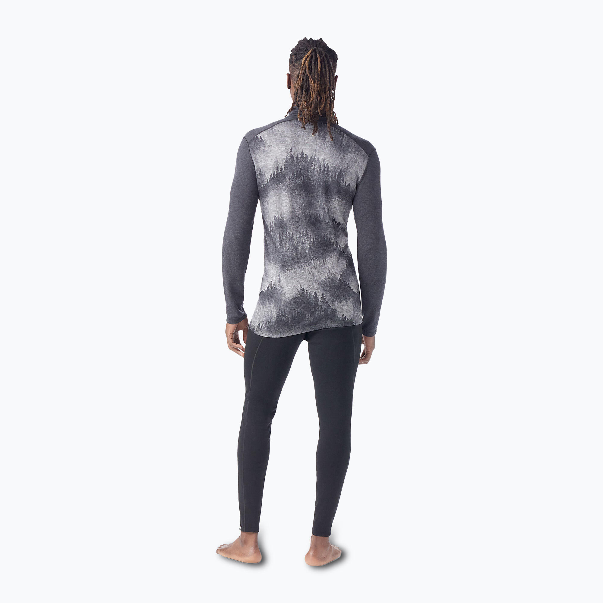 Smartwool Classic Thermische Merino Basislaag 1/4 Rits Boxed Heren Sweatshirt 2/4