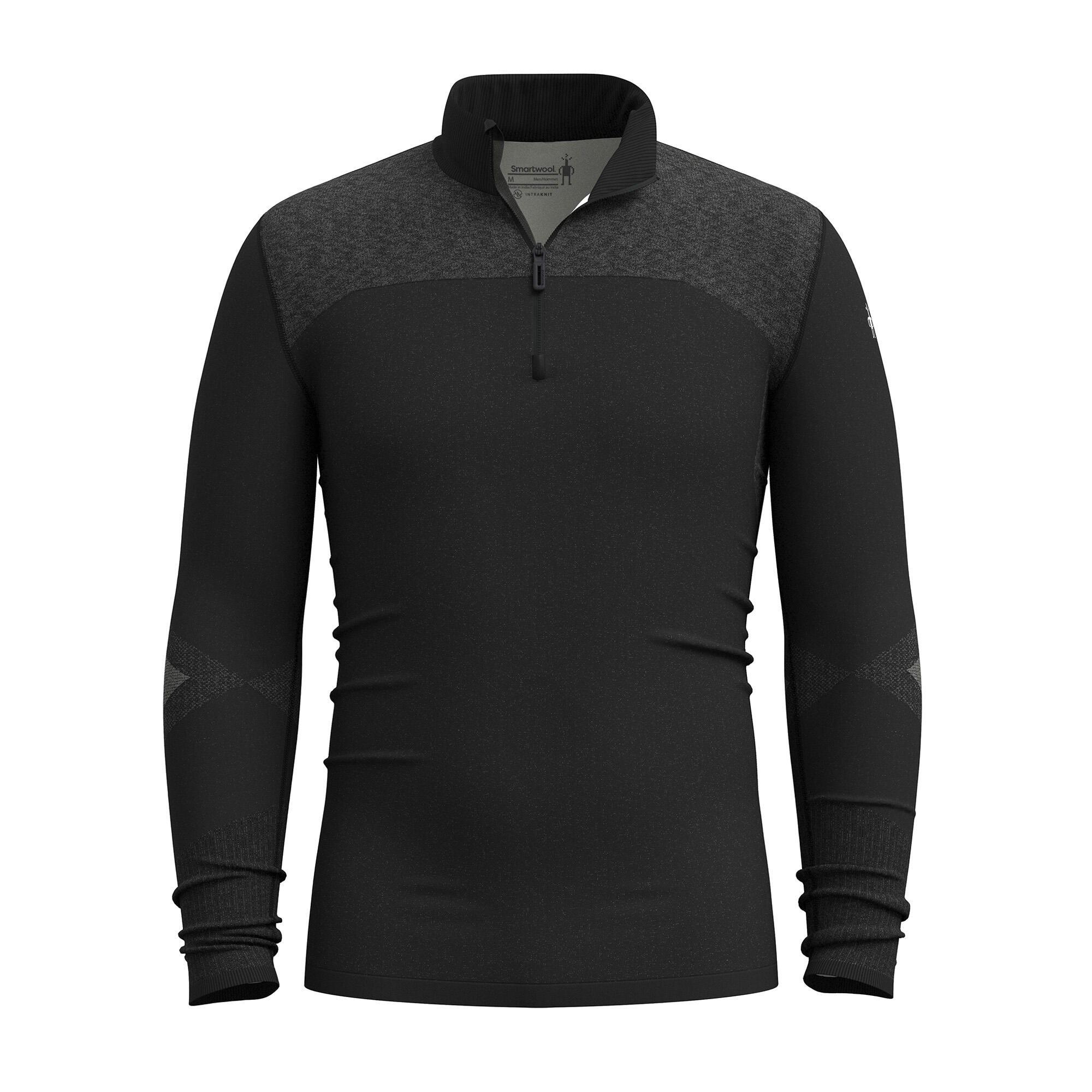 Sudadera térmica de merino Smartwool Intraknit para hombre con cremallera 1/4 2/2