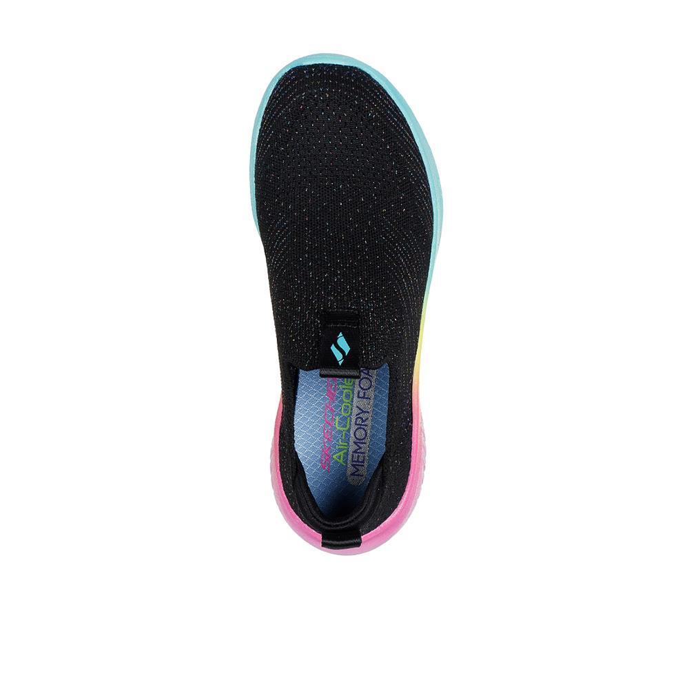 Zapatillas Skechers Niño Ultra Flex 3.0 Negro Multicolor 3/4