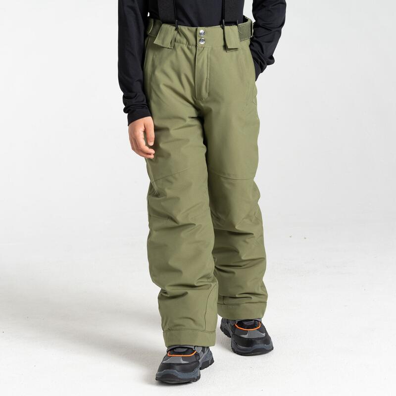 Pantaloni Da Sci Impermeabili Outmove II Per Bambini E Ragazzi - Dare 2b Kids Unisex, Tessuto Riciclato, Ghette Anti-Neve, Bretelle Regolabili