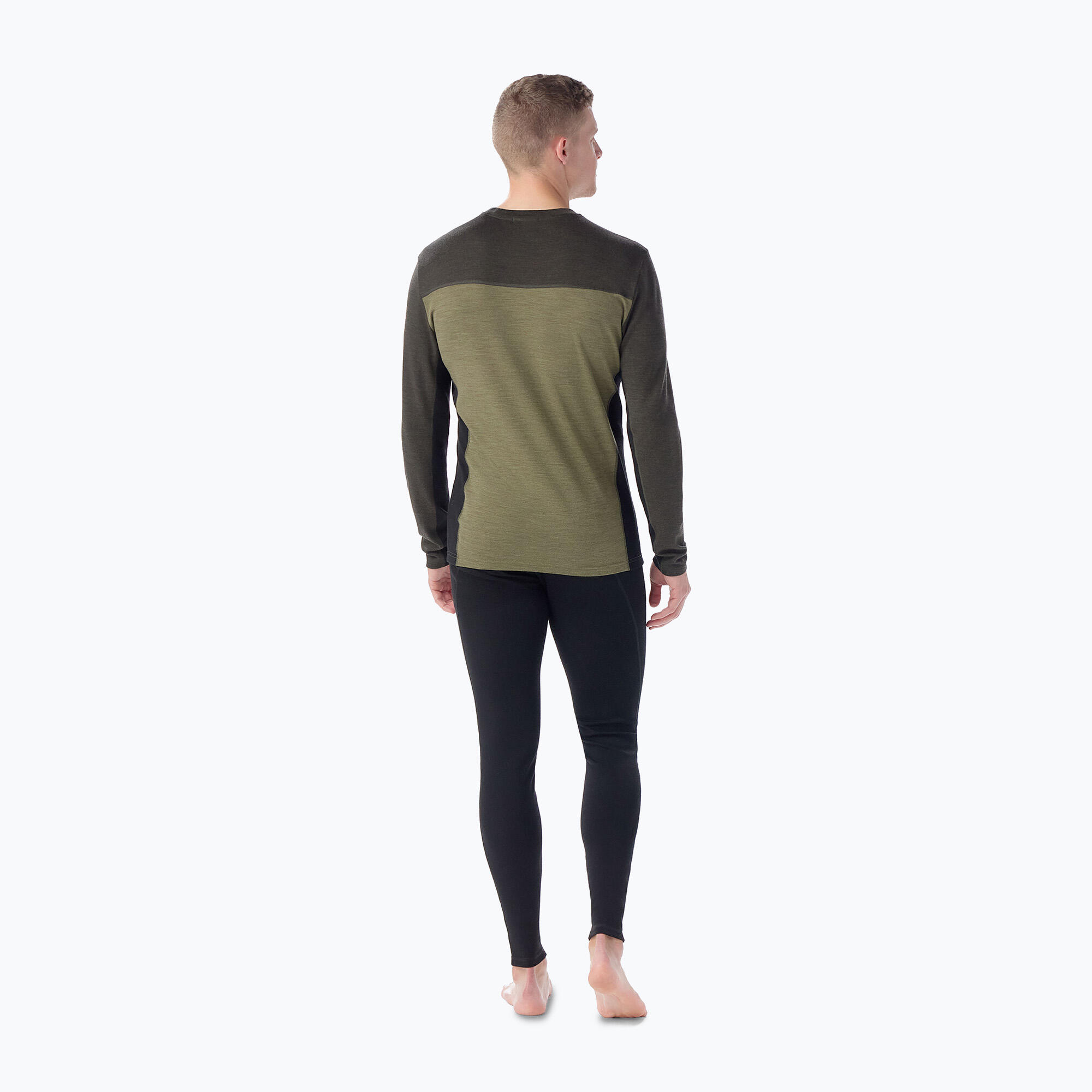 Smartwool Classic Thermal Merino Camada Base Colorblock manga comprida masculina 2/4