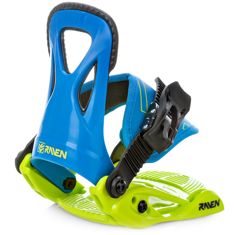 Wiązania snowboardowe Raven s160 Junior Blue/Lime