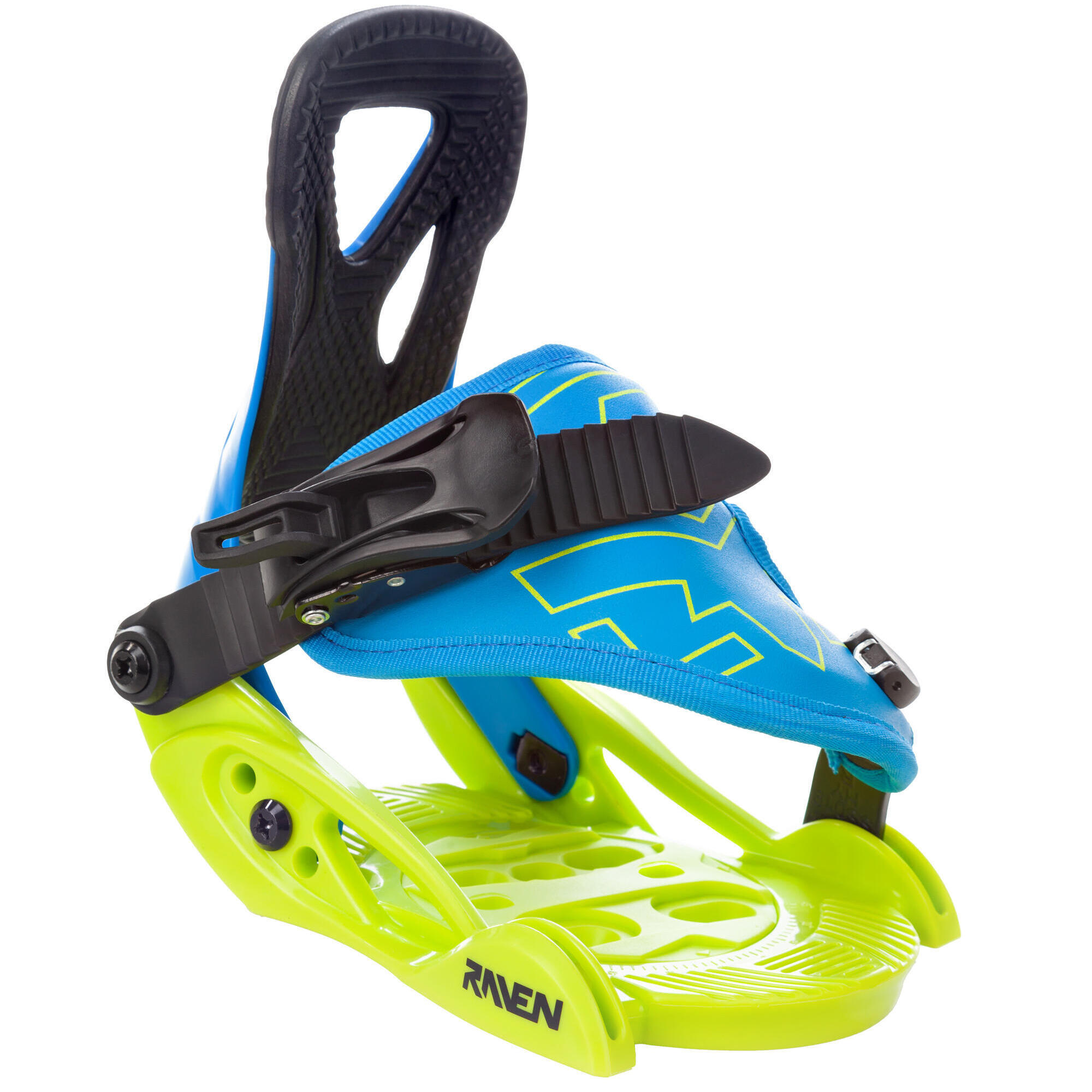 Fixações de Snowboard Raven s160 Junior Azul/Lima