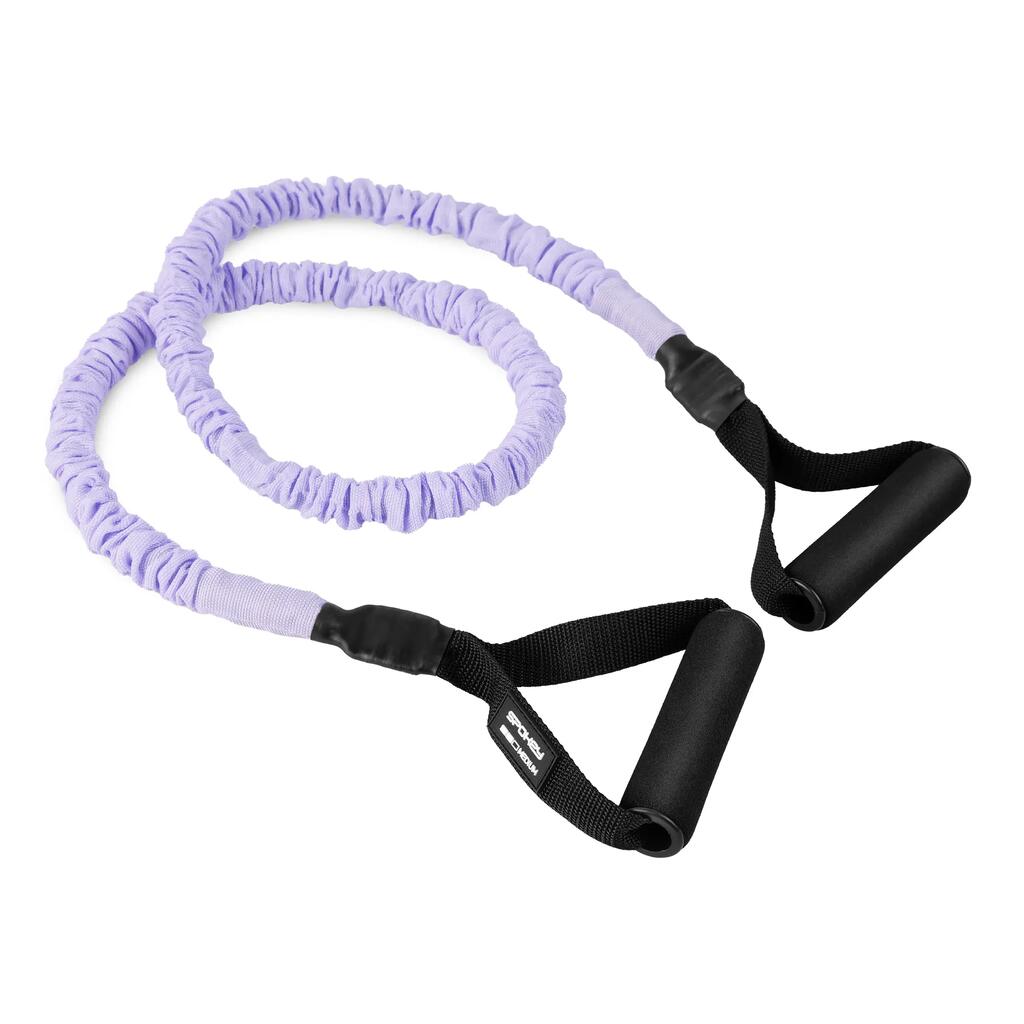 Heavy Rubber Resistance Tube (Violet/Black) One Size
