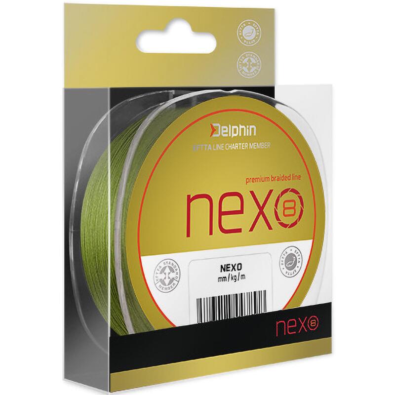 Plecionka Delphin Nexo 8 Zielona 0,12 Mm 130 M