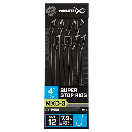 Bas de ligne sans ardillon Matrix MXC-3 Super stop 10cm x8