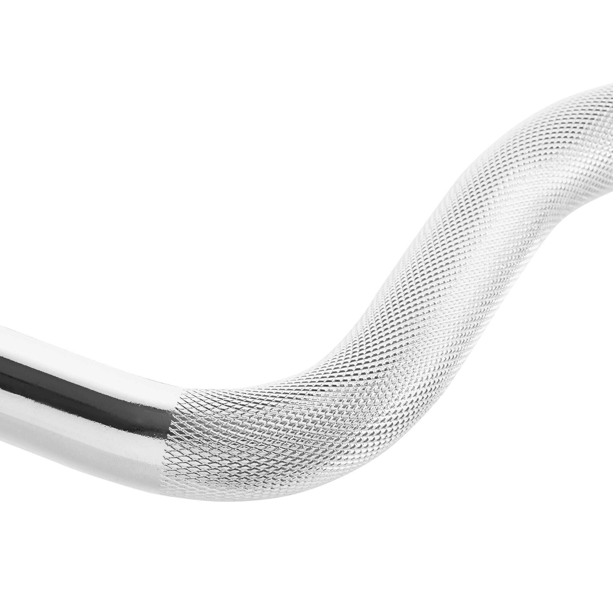 Kulturistická sada bitumenová 40 kg + silně zakřivená osa 120 cm 4FIZJO 6/7