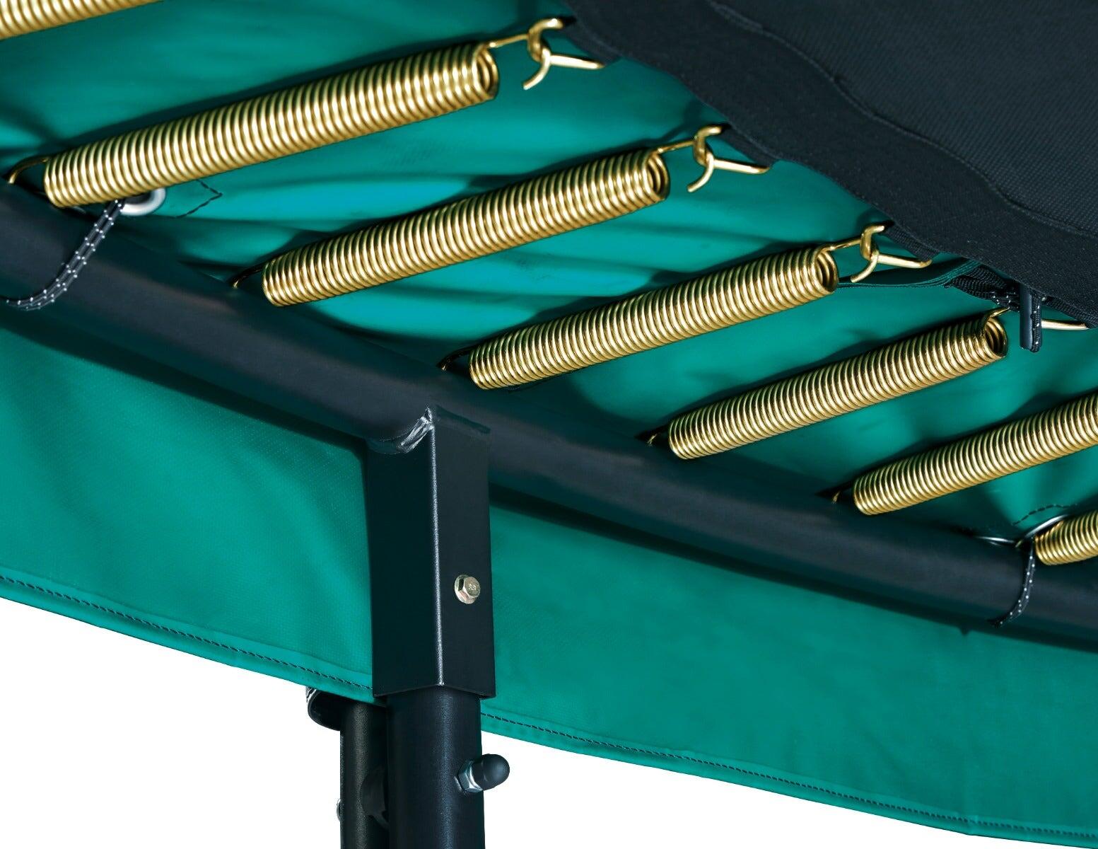 10ft Salta Green Round First Class Edition Trampoline with Enclosure 6/7