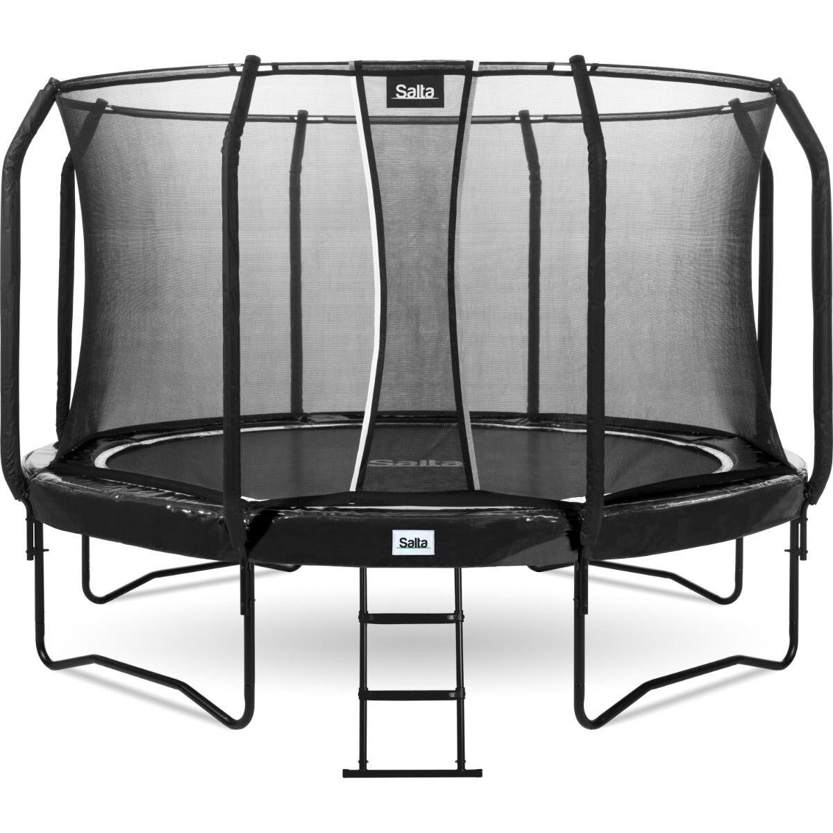 SALTA 10ft Salta Black Round First Class Edition Trampoline with Enclosure