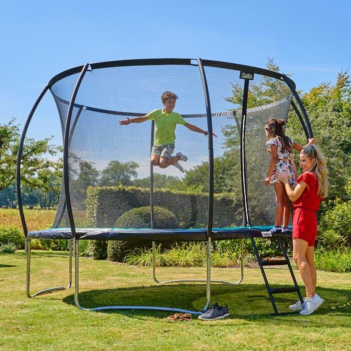 Cosmos - ø366cm - Trampoline inclusief ladder - Zwart 7/8
