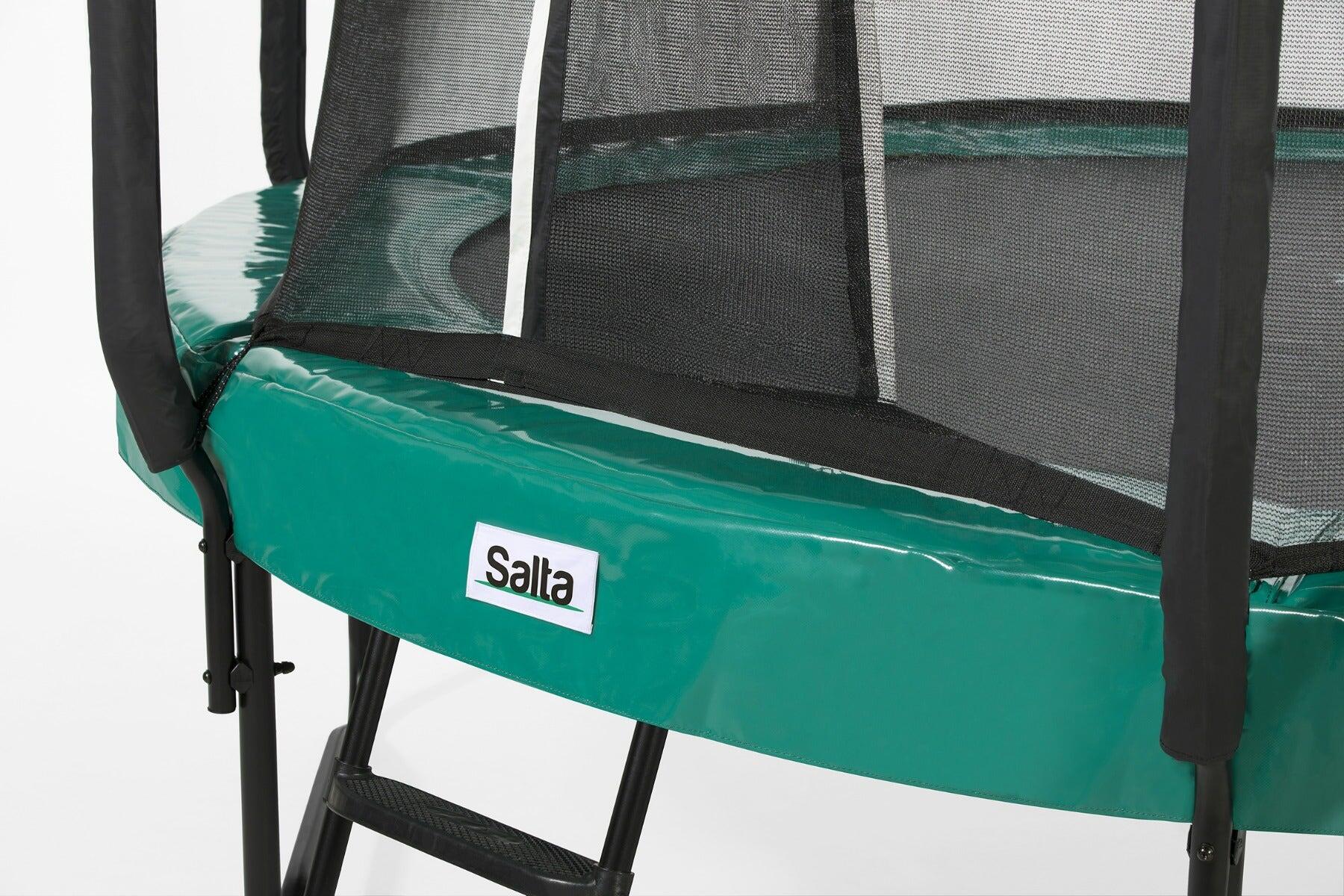 10ft Salta Green Round First Class Edition Trampoline with Enclosure 5/7