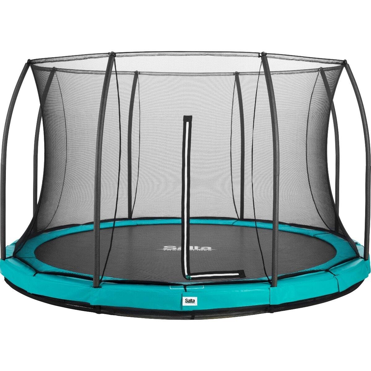 SALTA 14ft Salta Green Comfort Edition InGround Round Trampoline