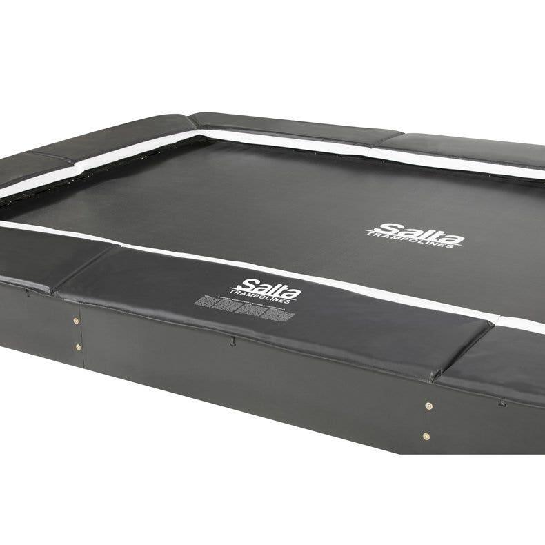10ft x 7ft Salta Black Royal Baseground Rectangular Trampoline 6/7