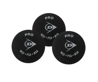 Set van 3 squashballen dunlop pro blister