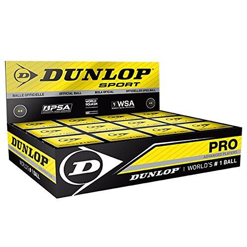 Satz mit 12 Squashbällen Dunlop pro