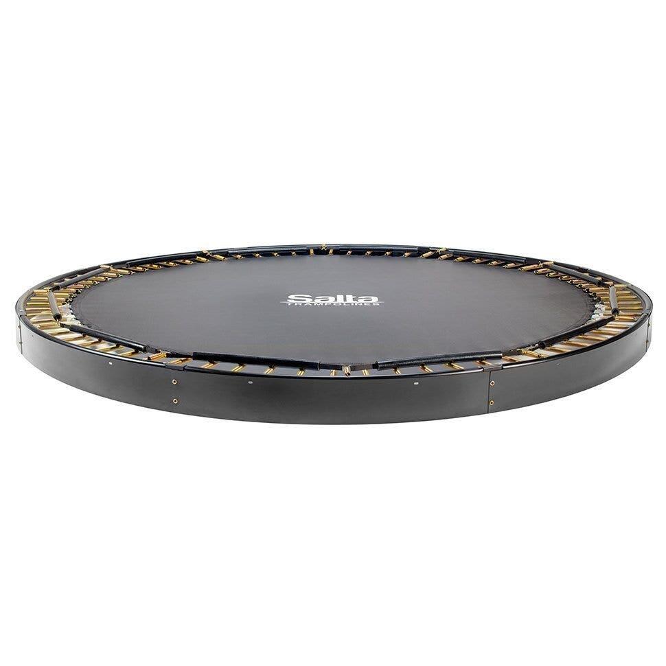 8ft 2&quot; Salta Black Royal Baseground Round Trampoline 3/7