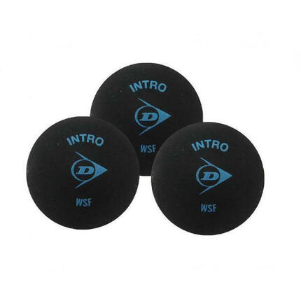 Zestaw 3 piłeczek do squasha Dunlop intro blister