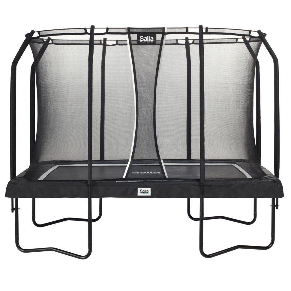 SALTA 10ft x 7ft Salta Black Rectangular Premium Trampoline