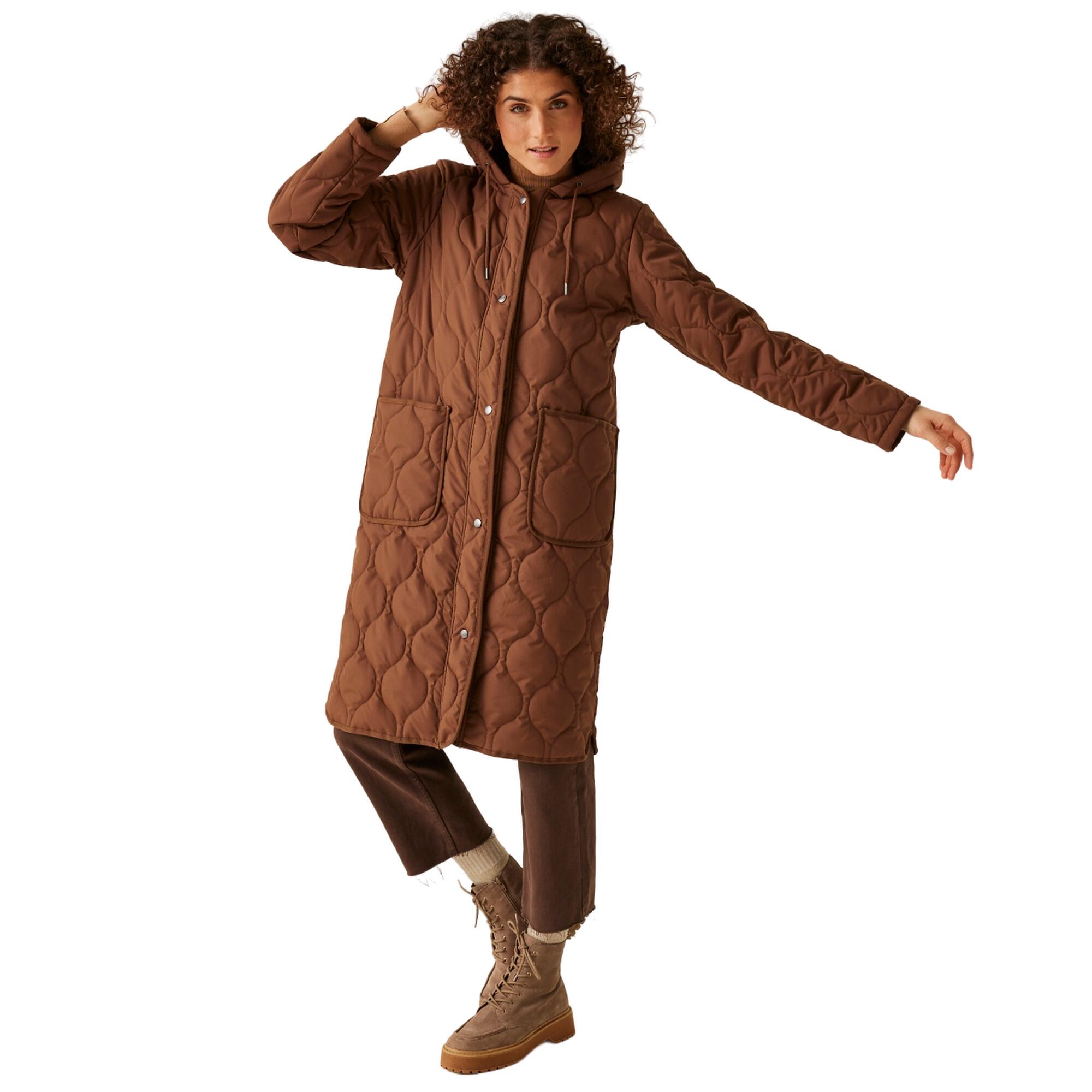"Jaycee II" Steppjacke für Damen Dunkelbraun 3/5
