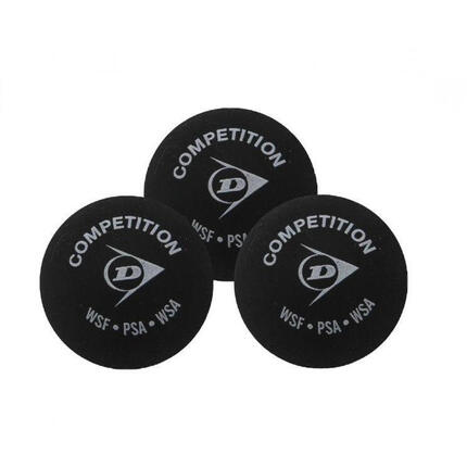 Zestaw 3 piłeczek do squasha Dunlop competition blister