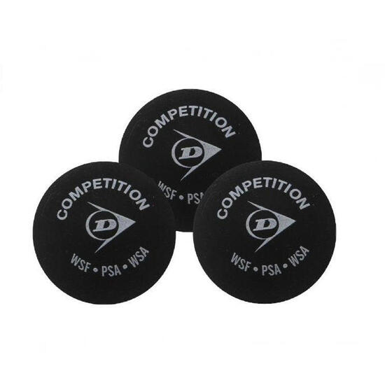 Zestaw 3 piłeczek do squasha Dunlop competition blister