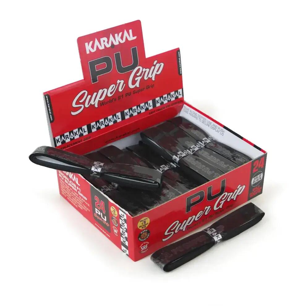 Karakal PU Super Grip Black - Box of 24 Grips