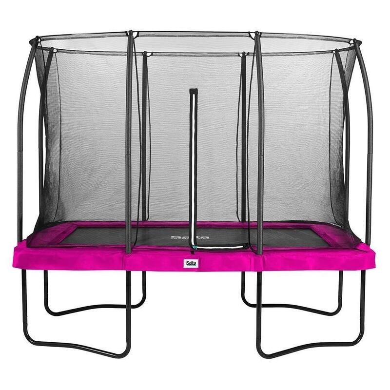 Trampoline - Comfort Edition - 305 x 214 cm - Rechthoekig Roze