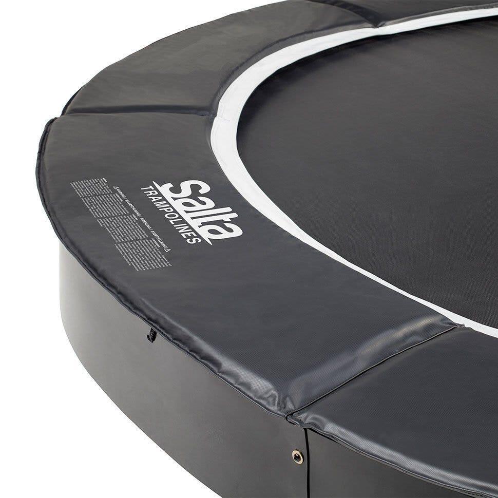 8ft 2&quot; Salta Black Royal Baseground Round Trampoline 5/7