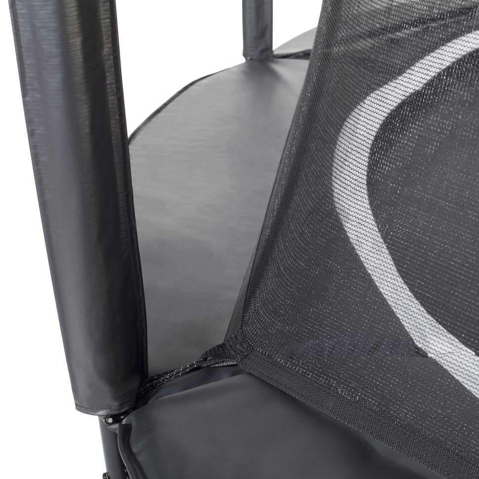 10ft Salta Black Royal Baseground Round Trampoline with Enclosure 3/5