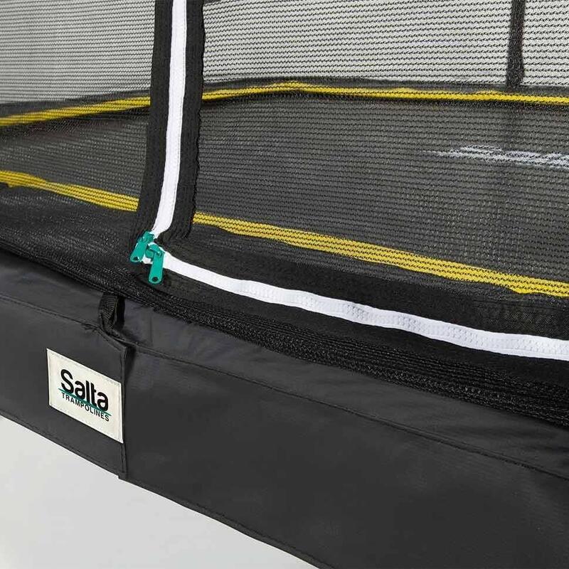Trampoline - Comfort Edition - 214 x 153 cm - Rectangulaire Noir