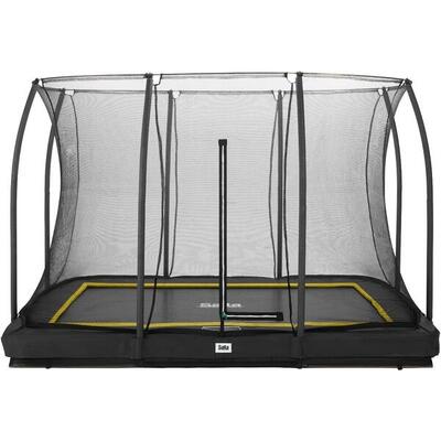 Trampoline - comfort edition - 214 x 153 cm - rechthoekig zwart