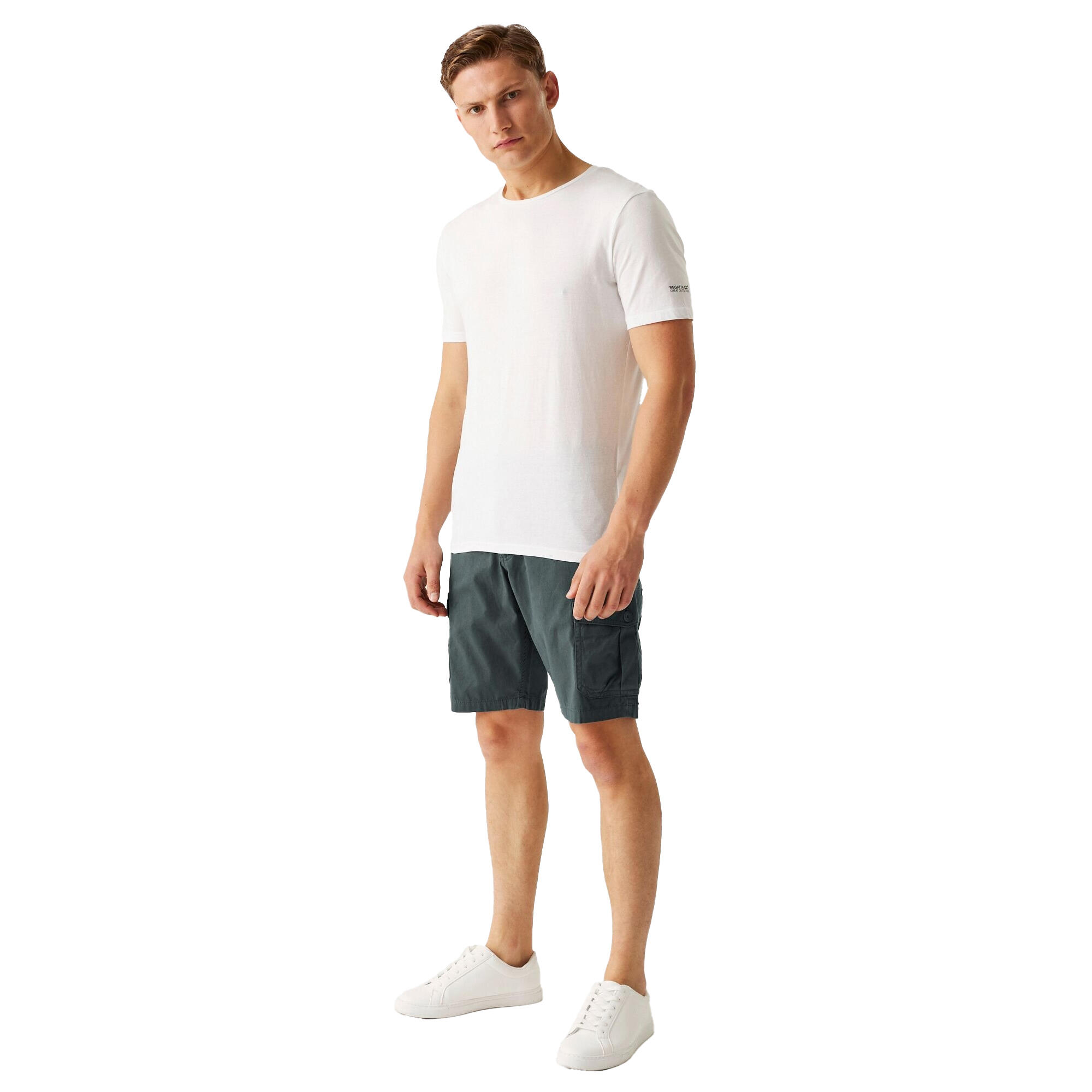 "Ruwan" Freizeitshorts für Herren Mittelgrau 4/5