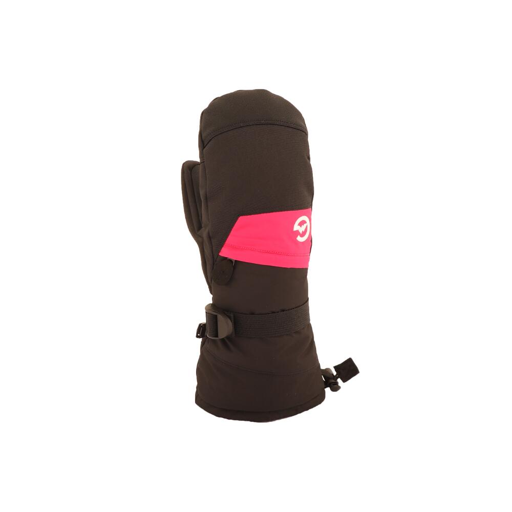 JUNIOR ski mittens BLACK PINK