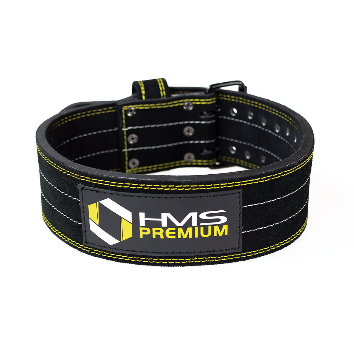Hms Premium - Ceinture D'Haltérophilie Pa3558 Hms Premium - Ceinture Lombaire - Jaune|noir - 40 M - Decathlon