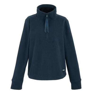 Dames juliette half zip fleece top (diepe pruim)