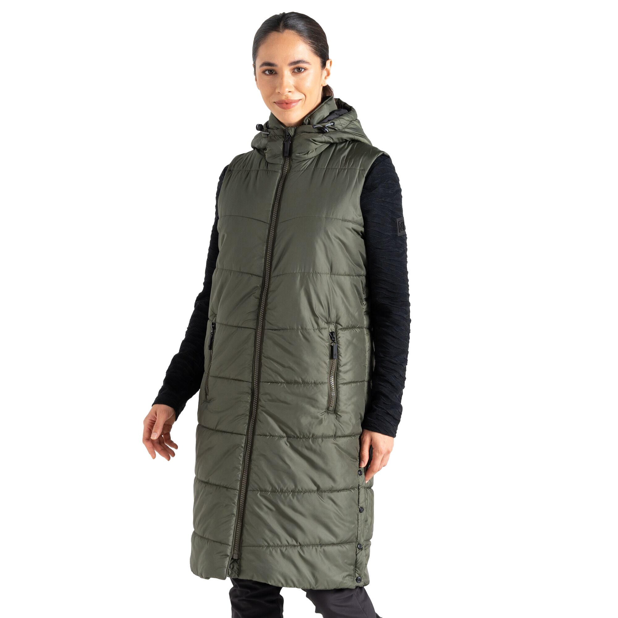 Veste Sans Manches DISTINGUISH Femme (Kaki Foncé) 4/5