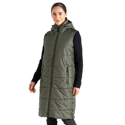 Dames distinguish gilet (donkere khaki)