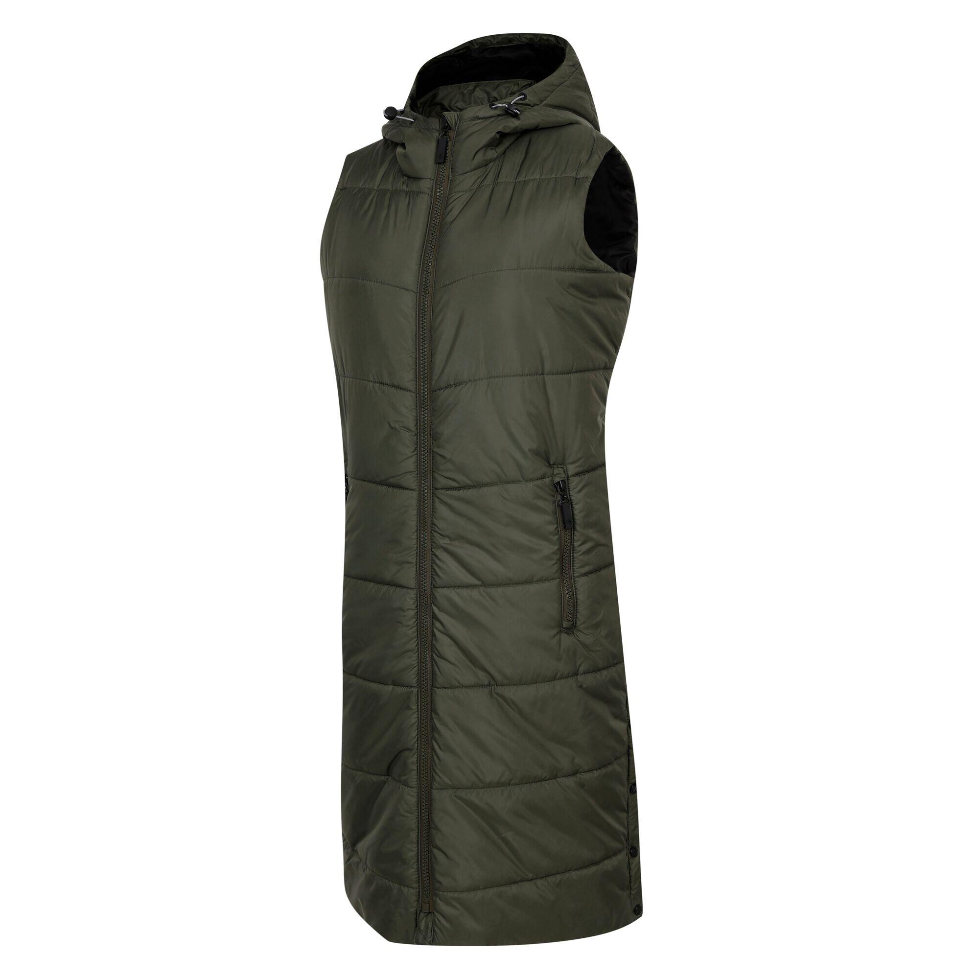 Veste Sans Manches DISTINGUISH Femme (Kaki Foncé) 3/5