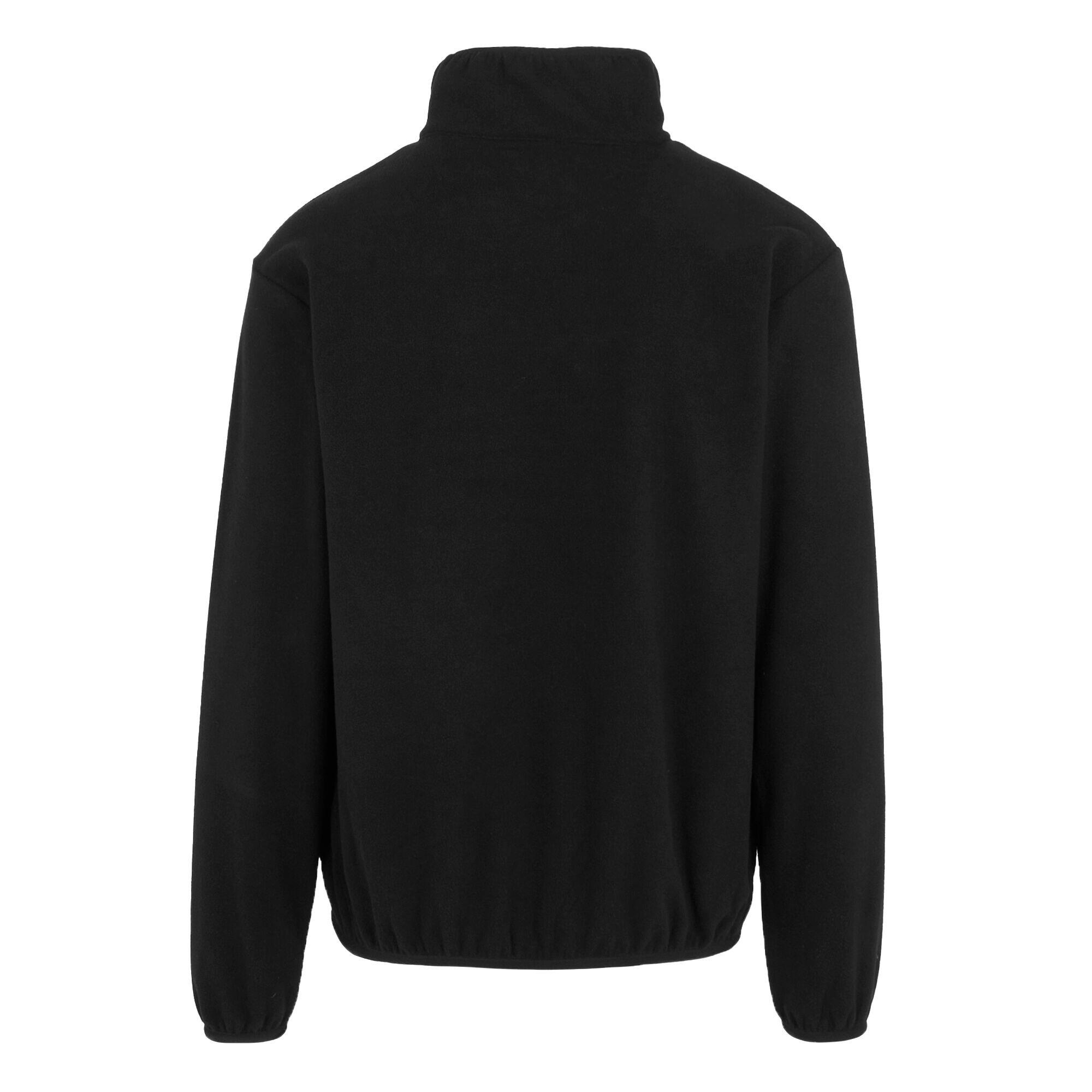 Mens Frankie Half Zip Fleece Top (Black) 2/4