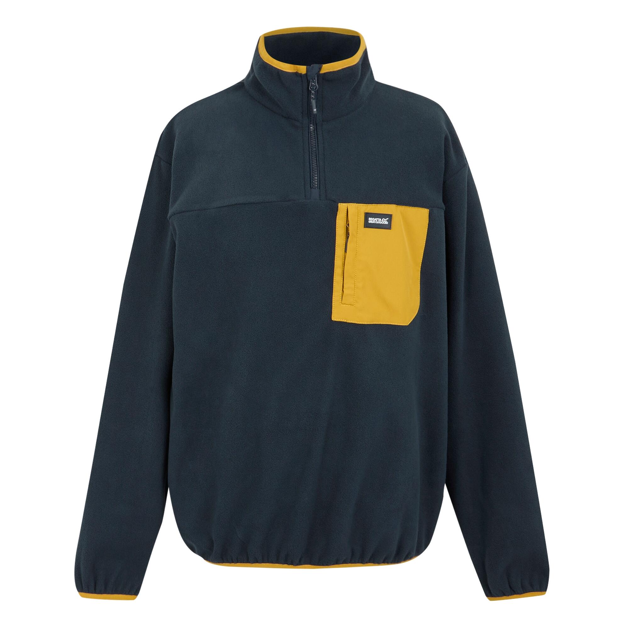 REGATTA Felpa In Pile Mezza Cerniera Uomo Regatta Frankie Blu Navy Mostarda