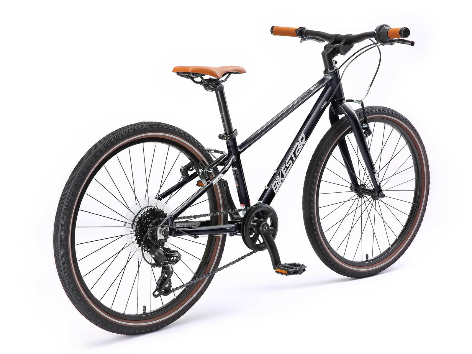 Bikestar jeugdfiets lichtgewicht 24 inch 8 speed zwart 2/7