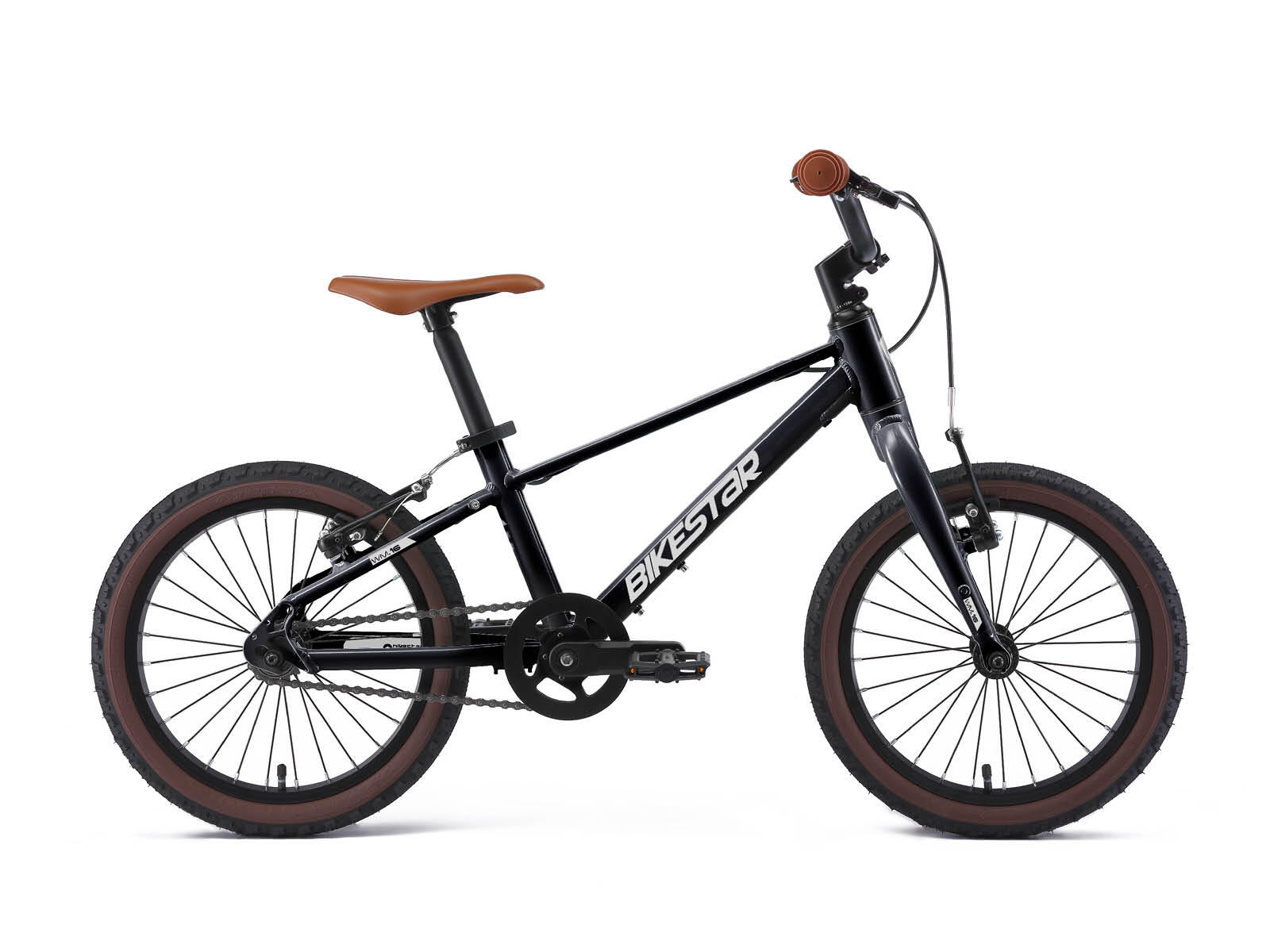 BIKESTAR Bikestar kinderfiets lichtgewicht 16 inch 1 speed zwart