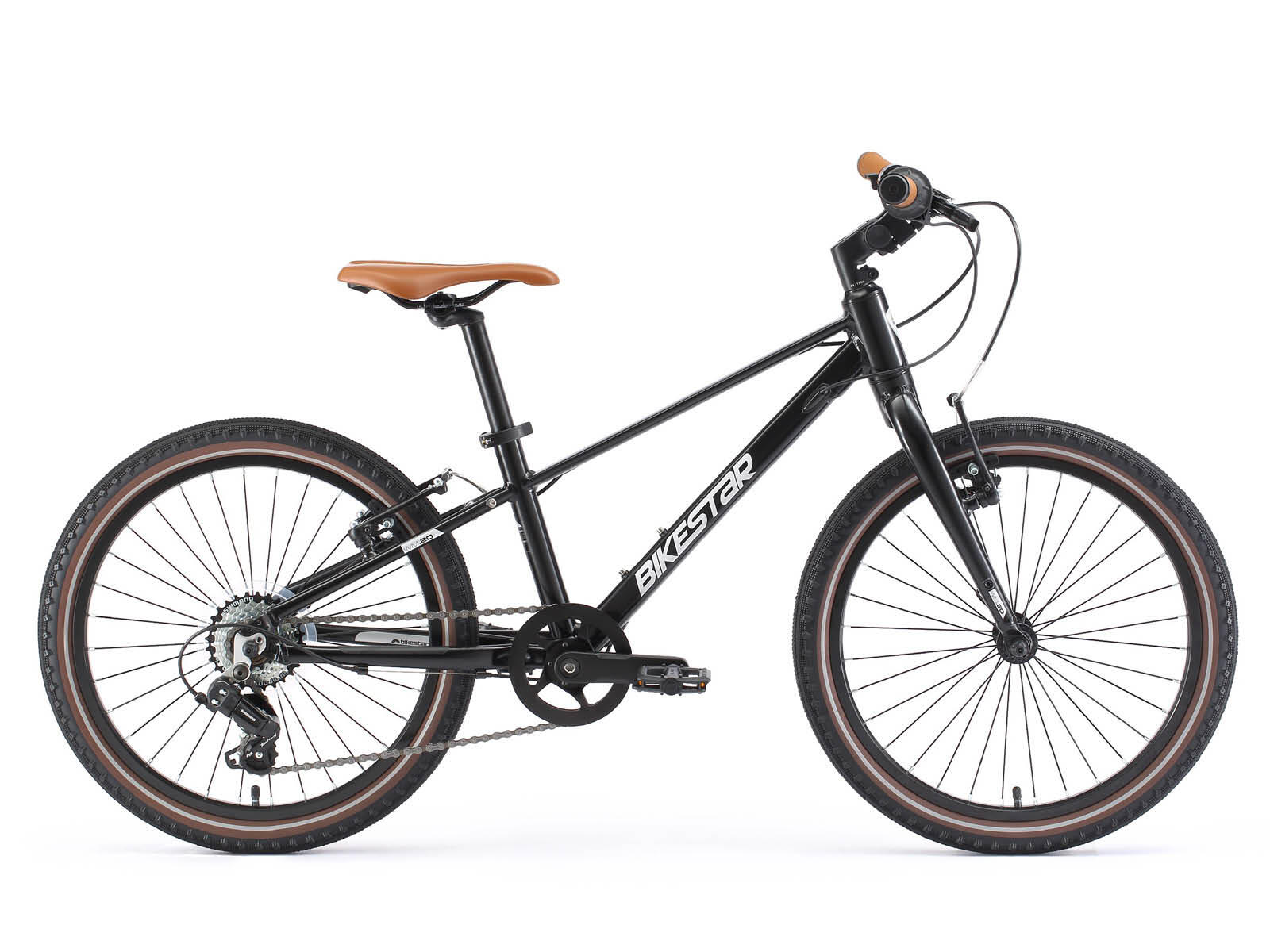 BIKESTAR Bikestar Kinderfahrrad leicht 20 Zoll 7 Gang schwarz