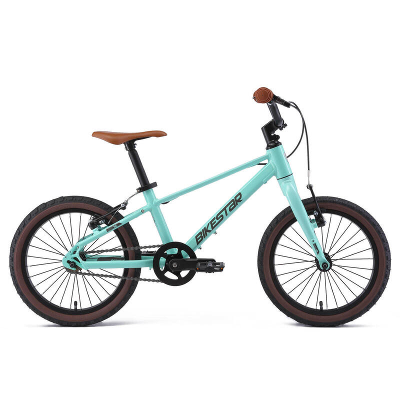 Bikestar kinderfiets lichtgewicht 16 inch 1 speed mintgroen