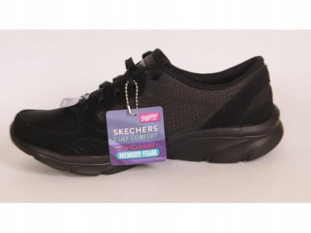 BUTY damskie SKECHERS 104337-BBK siateczkowe WYPRZEDAŻ 36 4/7